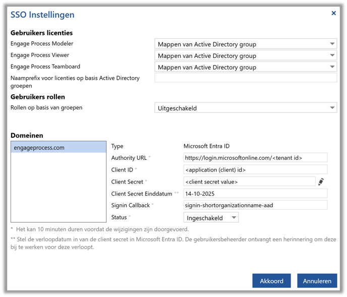 Admin Center SSO