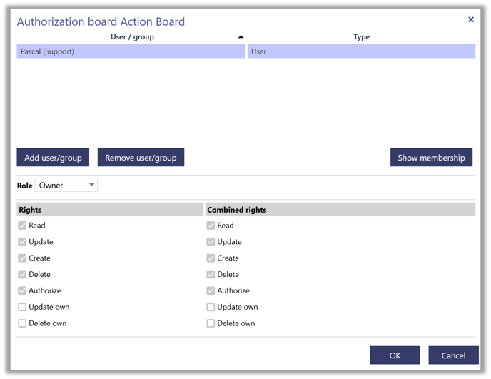 Teamboard authorization dialog EN